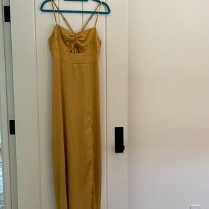 Lulus floor length silk dress